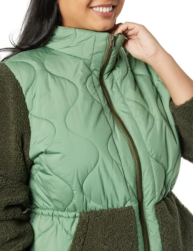 Vista 5 de Tienda Essentials Chaqueta de imitación de piel de oveja mixta para mujer