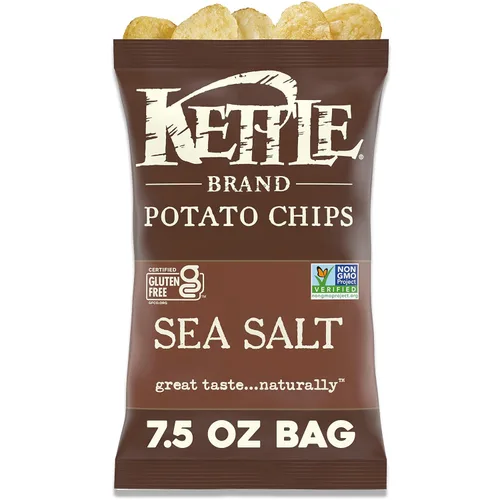 Vista 33 de Kettle Brand Papas Fritas, Backyard Barbeque Kettle Chips, Bolsa de Aperitivos, 1.5 Oz
