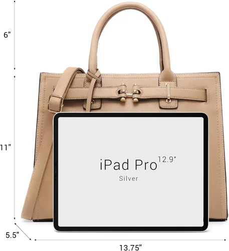 Vista 4 de Dasein Bolsos de mano con correa larga para mujer, con asa superior, con correa larga