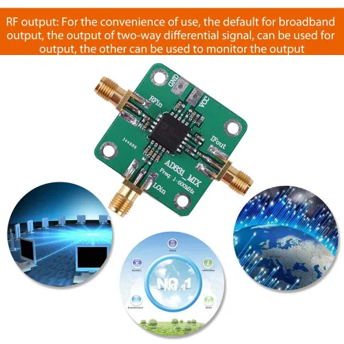 Vista 3 de AD831 transductor de alta frecuencia módulo mezclador RF 500MHz ancho de banda mezcla abajo mezcla mezclador equilibrado doble convertidor