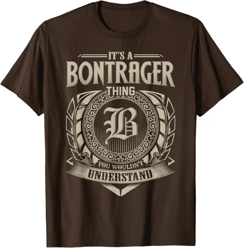 Vista 8 de Camiseta vintage It's A BONTRAGER Thing You Wouldn't Understand Name, Negro
