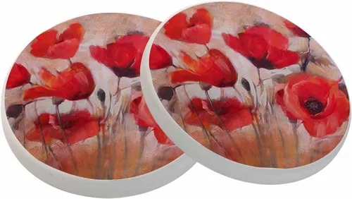 Vista 23 de Posavasos de campo de fútbol americano para bebidas, posavasos para mesa de cerámica, con base de corcho para decoración del hogar, 2