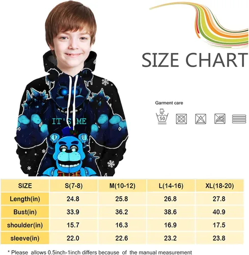 Vista 5 de BLYLUXU Youth Hoodie Boys and Girls 3D Printed Pullover Sweatshirt Kids Cartoon Game Sport Hoodie
