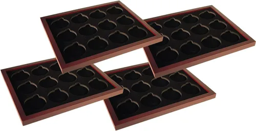 Vista 7 de Caja de exhibición de monedas de dos bandejas para cápsulas, certificadas, estilo losa o monedas de desafío, sin bandejas