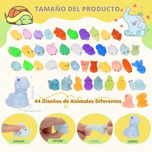Vista 2 de 205 PCS Squishy Toys, Mochi Squishy Fidget Toys, Kawaii Mini Squishies 205-multicolor
