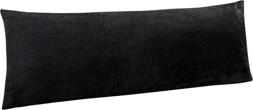 Vista 17 de NTBAY Fundas de almohada de terciopelo con cremallera, paquete de 2 fundas de almohada de viaje de franela de lujo, 13 x 18 pulgadas, color negro