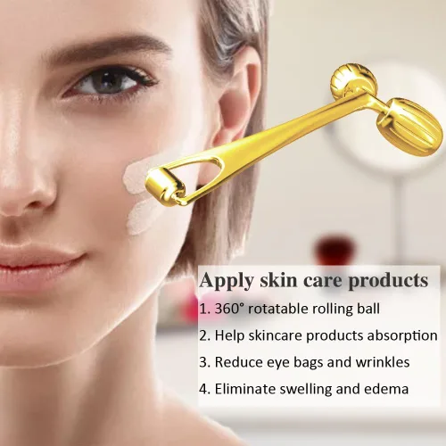 Vista 3 de Yeamon Gua Sha - Juego de herramientas faciales y rodillo facial, herramienta de masaje facial para la rutina de cuidado de la piel de las mujeres