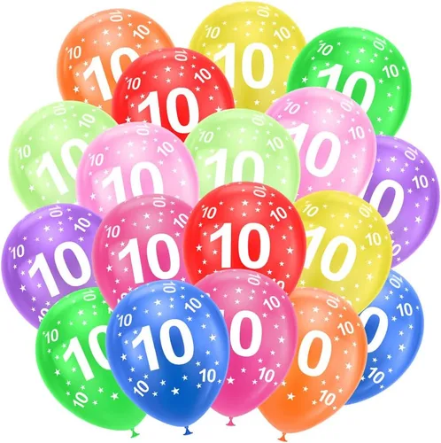 Vista 18 de Ainiv 15 globos de fiesta gruesos azules con cinta y confeti, globos metálicos de látex para baby showers, bodas, graduaciones y cumpleaños