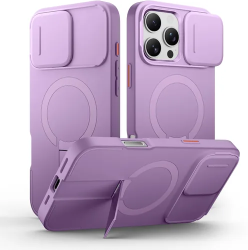 Vista 89 de SURITCH Funda para iPhone Air con cubierta de control de cámara, funda deslizante para cámara y soporte ajustable, compatible con MagSafe, a prueba