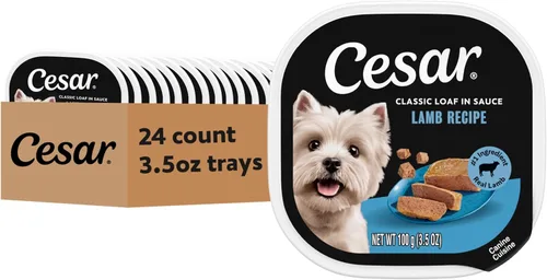 Vista 49 de Cesar Classic Loaf in Sauce - Alimento húmedo para perros adultos, sabor a tocino y huevo, comida húmeda para perros, bandejas fáciles de despegar