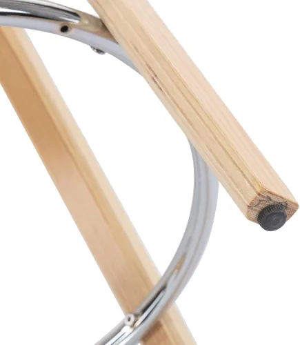 Vista 6 de Ya-Home Taburetes de bar modernos, taburetes de bar Sherpa de 26 pulgadas de altura de mostrador con patas de madera, sillas de bar con respaldo