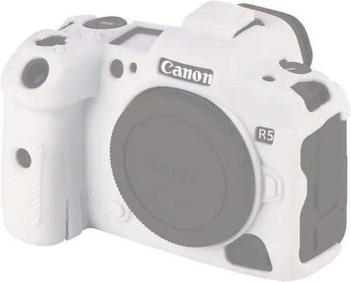Vista 7 de Easy Hood - Funda protectora para cámara Canon EOS R5, color negro Funda protectora de silicona suave, ligera, delgada, antiarañazos, a prueba