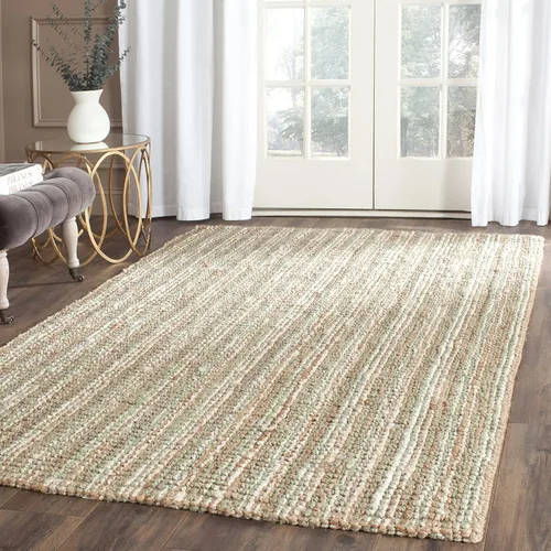 Vista 57 de SAFAVIEH Alfombra 2x3 - Colección de fibra natural - Marrón, yute hecho a mano, estilo granja, textura gruesa de pelo grueso (NF447D)
