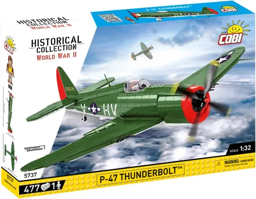 Vista 3 de COBI Colección Histórica Segunda Guerra Mundial P-47 Thunderbolt™ Plane