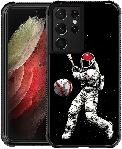 Vista 45 de Funda compatible con Samsung Galaxy S21, diseño de elefantes africanos, diseño increíble a prueba de golpes, antiarañazos, carcasa trasera