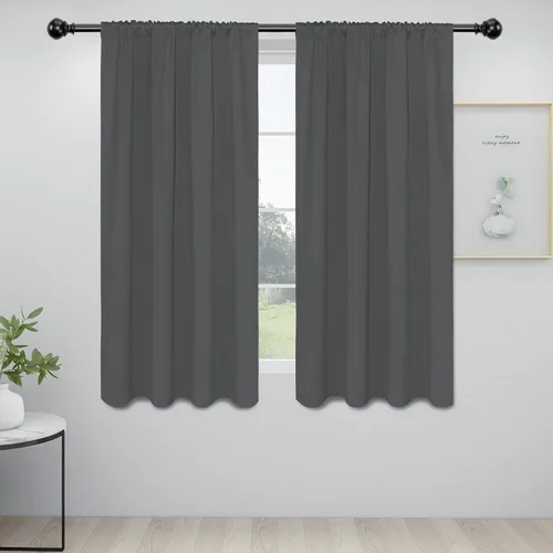 Vista 112 de Easy-Going - Cortinas opacas con bolsillo para varilla para dormitorio, cortinas de ventana para oscurecer la habitación para sala de estar