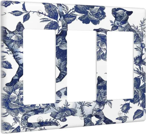 Vista 37 de Cubiertas Decorativas para Placas de Interruptor Diente de León Azul Rústico Citas Inspiradoras Casa de Campo Tablón de Madera Gris 1 Gang Cubierta