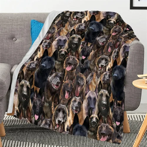 Vista 10 de Airedale - Manta de regalo para perro, linda manta de franela estampada para cama, sofá, sofá