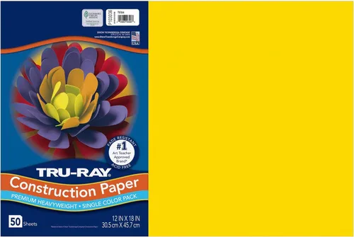 Vista 13 de Tru-Ray® Papel de construcción, 12.0 in x 18.0 in, 50% reciclado, azul atómico, paquete de 50