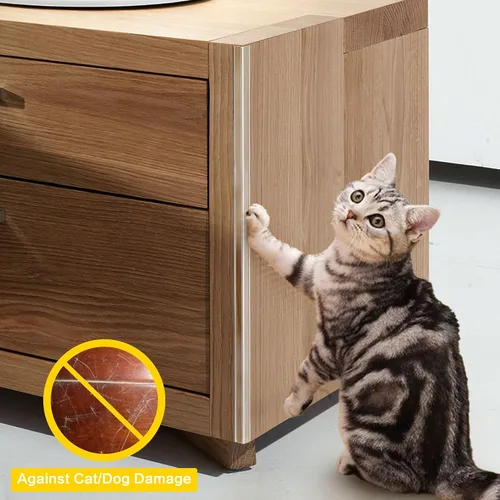 Vista 8 de Mini protectores de esquina autoadhesivos transparentes para pared, bonitos protectores de esquina y protector de bordes para marco de puerta