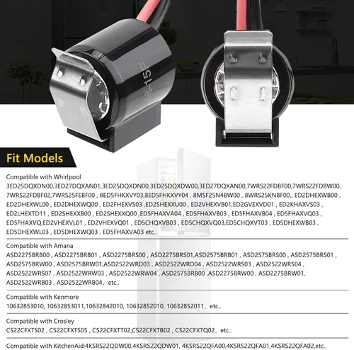 Vista 3 de W10225581 Pieza de repuesto para termostato bimetálico para descongelación compatible con Whirl-pool Ken-more- Sustituye a AP6017375 2149849 2161331