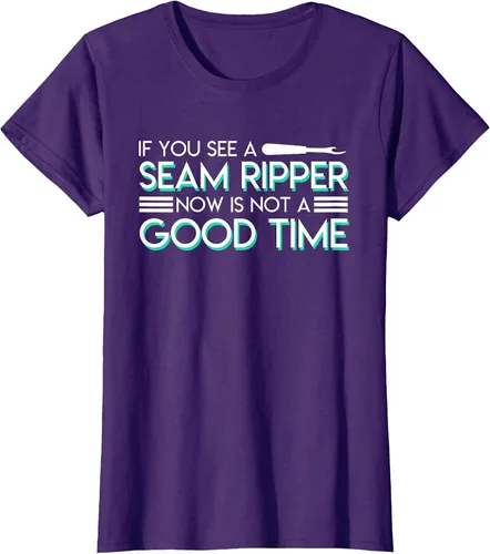 Vista 42 de If You See A Seam Ripper Now is Not A Good Time Sewing T-Shirt
