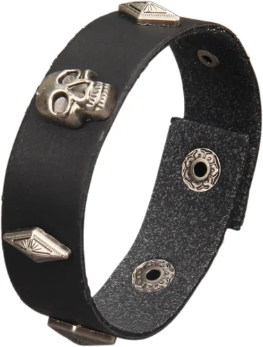 Vista 27 de Jeilwiy Pulseras de cuero punk para hombres, pulseras hechas a mano, brazalete ancho, joyería trenzada, color negro y marrón, ajustable, regalos