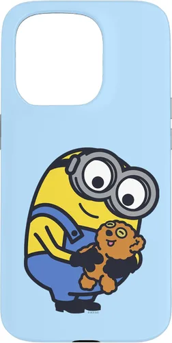 Vista 13 de iPhone 13 Despicable Me Minions Bob Holding Teddy Bear Case