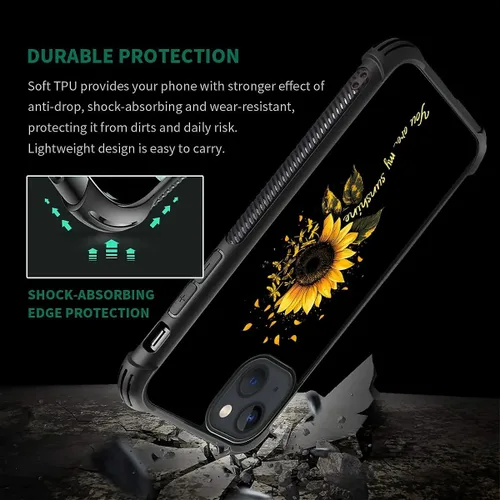 Vista 103 de Funda compatible con iPhone 15, diseño de elefantes africanos, diseño increíble a prueba de golpes, antiarañazos, carcasa trasera de policarbonato