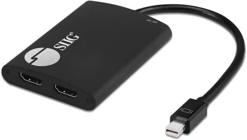 Vista 17 de SIIG - Divisor DisplayPort para monitores duales, DisplayPort 1.2 a 2 HDMI MST Hub divisor de video, monitor en cadena DisplayPort margarita,