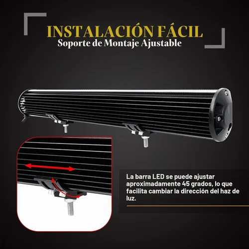 Vista 7 de SKYWORLD Kit de barra de luz LED de 20 pulgadas y 420 W con soporte