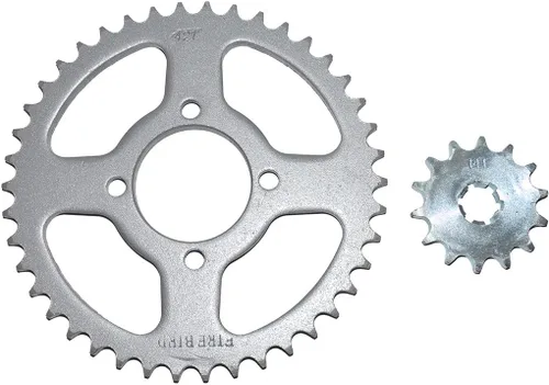Vista 2 de Para SUZUKI AX100 100cc 14/42 piñones y 428 132 SAI CHAO Links Kit de cadena