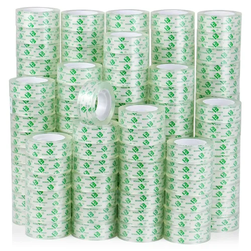 Vista 9 de BOMEI PACK 72 rollos de repuesto de cinta transparente, cinta transparente a granel para dispensador, cinta de oficina para el hogar y la escuela