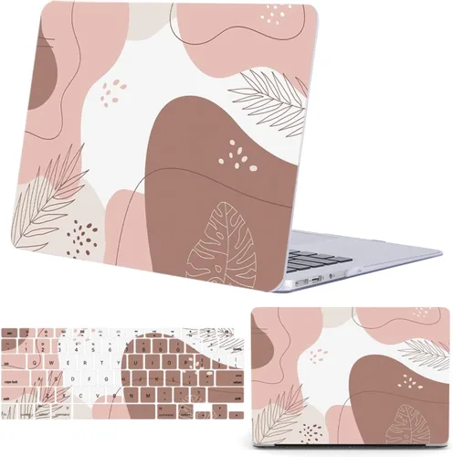 Vista 23 de Funda rígida de plástico para MacBook Air de 15 pulgadas y cubierta Mármol de oro beige
