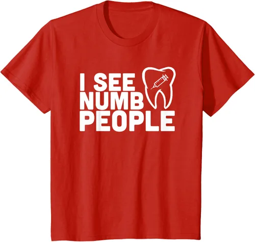 Vista 53 de I see Numb People - Camiseta de regalo para dentista dental, Negro, S