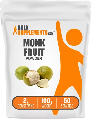 Vista 7 de BulkSupplements.com Polvo de fruta del monje - Edulcorante de fruta de monje, sustituto del azúcar para hornear - Puro y sin gluten, 2g por porción