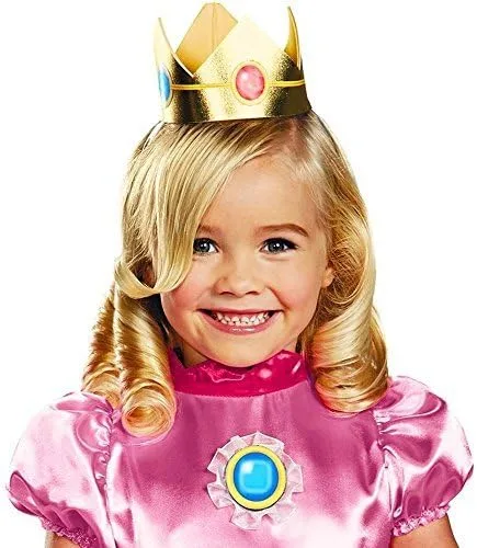 Vista 2 de Disfraz de la princesa Peach de Nintendo Super Mario Brothers para niñas