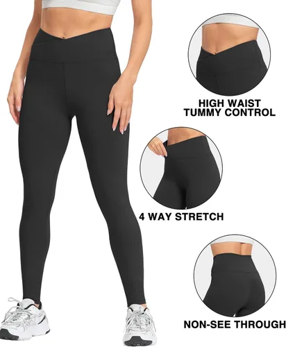 Vista 5 de Natural Feelings - Leggings de cintura alta para mujer, ultrasuaves, elásticos, opacos, ajustados, para yoga, talla única y talla extragrande