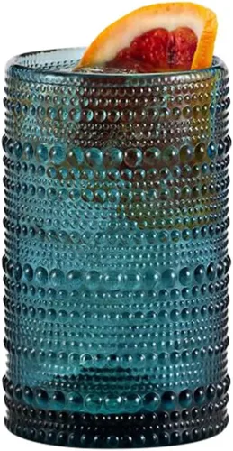 Vista 9 de Fortessa Jupiter - Vidrio de hobnail con cuentas, 10 onzas, doble estilo antiguo (juego de 4), transparente
