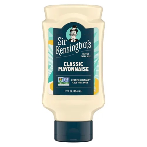 Vista 11 de Sir Kensington's Mayonesa Clásica Sin Gluten, Proyecto No-OGM Verificado, Huevos de Gallinas Criadas Humanamente Certificadas de Corral, Estable