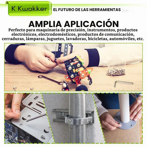 Vista 8 de Juego de 1315 piezas de tornillos de cabeza Phillips M2 M3 M4 M5, kit de 25 tamaños de pernos y tuercas, juego de tornillos de ajuste de acero