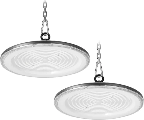 Vista 8 de loyal Luz LED de alta bahía, 500 W UFO High Bay Led Shop Lights 6000K 50000LM para almacén, taller, fábrica, gimnasio, garaje, granero, 2024, nuevo