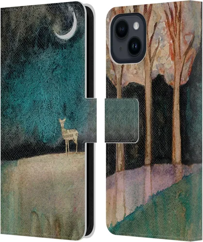 Vista 15 de Head Case Designs Officially Licensed Wyanne Half Light Nature 2 Leather Wallet Case Compatible with Apple iPhone 15