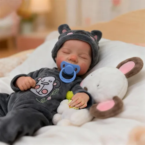 Vista 6 de Muñecas Reborn Baby de 18 pulgadas realista con cuerpo de vinilo completo, muñecas de bebé realistas de la vida real para niños a partir de 3 años