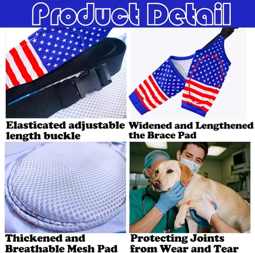 Vista 2 de Rodilleras protectoras para coderas de perro, rodilleras, manga para tratamiento de callos para heridas, patas delanteras para evitar lamer
