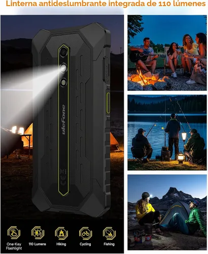 Vista 8 de Ulefone RugKing 2 Pro - Teléfono resistente, 8 (4+4) GB+64 GB Octa-Core, 4500 mAh, teléfono impermeable Android 16, pantalla HD+ Corning Gorilla
