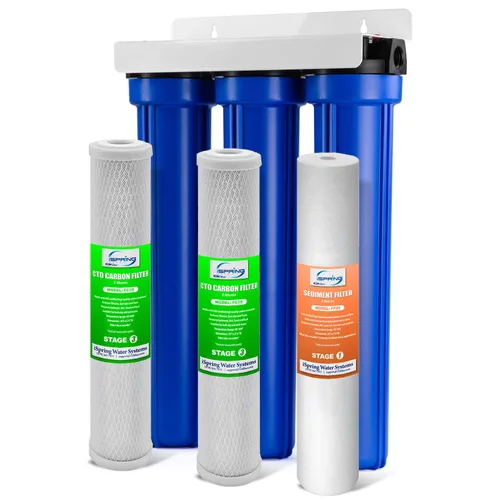Vista 9 de iSpring F3WCB32 Filtros de agua para toda la casa de 20 x 2.5 pulgadas para sistemas de filtro de agua de la serie WCB32, paquete de 3