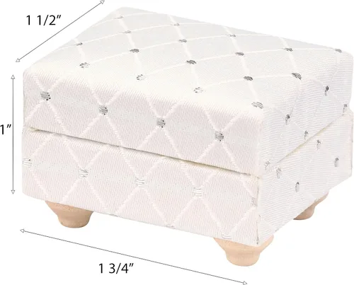Vista 7 de Sillón blanco para casa de muñecas con otomana, mini silla para sala de estar, accesorio de muebles para muñecas de 6 pulgadas, escala 1:12