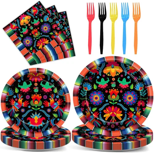 Vista 23 de Qyeahkj Juego de 100 platos de papel y servilletas de abeja, suministros para fiesta de primer cumpleaños, suministros para el primer cumpleaños