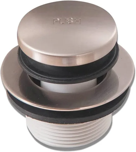 Vista 10 de Tapón de Drenaje de Bañera Tip-Toe con Buje de Plástico ABS, Se Adapta a Interior de 1-1/2 Pulgadas o 1-3/8 Pulgadas, Fácil de Instalar, Negro Mate
